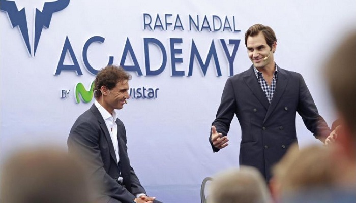 Federer all'inaugurazione dell'Accademia di Nadal